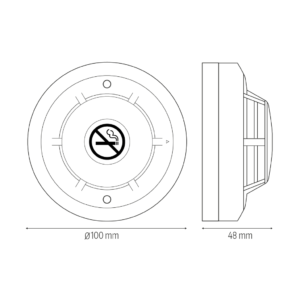 Cigarečių dūmų detektorius Eura ALG-61B8