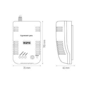 Dujų detektorius Eura GD-00A2