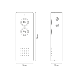 Belaidis domofonas Eura ADP-80A3 White