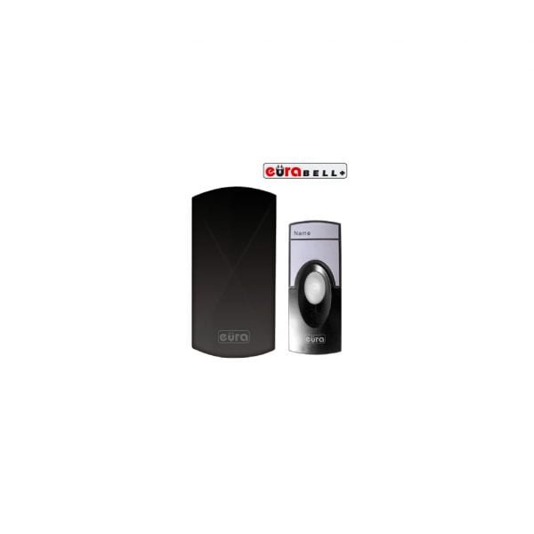 Bevielis durų skambutis Eura WDP-05A3 juodas 230V / 50 Hz