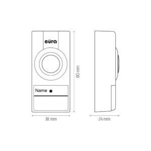 Bevielis durų skambutis Eura WDP-12A3 Cello