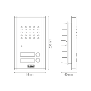 Domofonas Eura ADP-47A3 Doppio