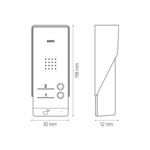Domofonas Eura ADP-62A3 White