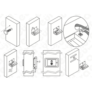 Durų akutė Eura VDP-01C1