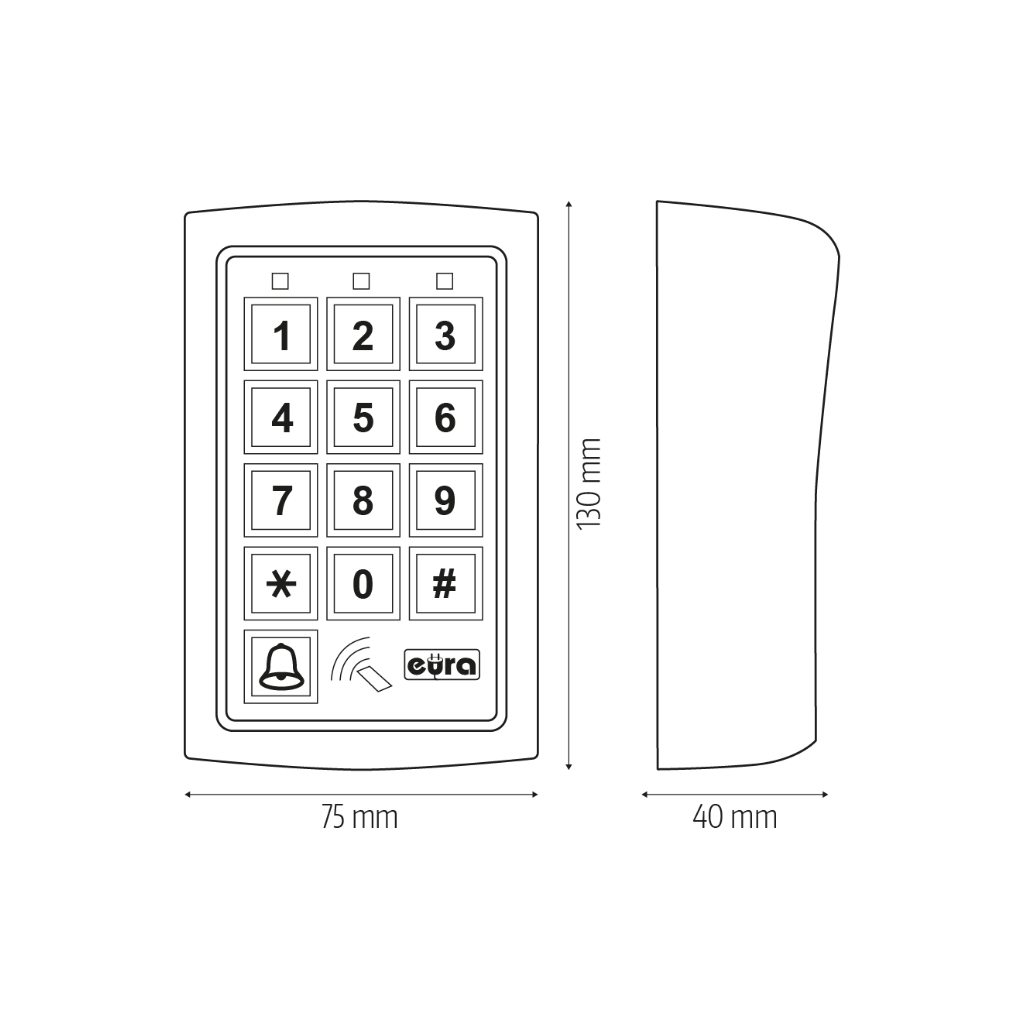 Kodinė spyna Eura AC-13A1
