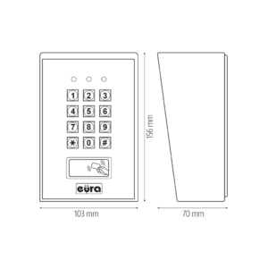 Kodinė spyna Eura AC-15A1