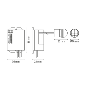PIR judesio jutiklis El home MD-19B7