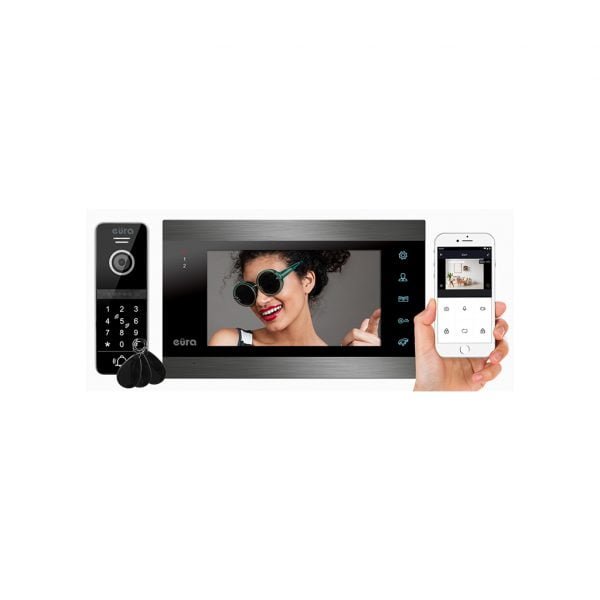 Vaizdo domofonas Eura VDP-00C5 Black