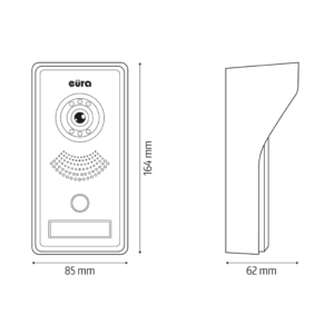 Vaizdo domofonas Eura VDP-42A3 GAMMA+ White