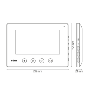 Vaizdo domofonas Eura VDP-42A3 GAMMA+ White
