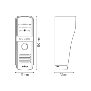 Vaizdo domofonas Eura VDP-50A3 Proxima