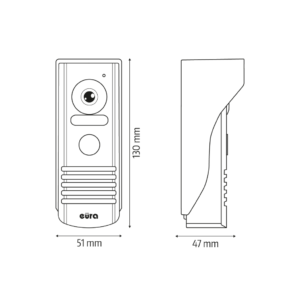 Vaizdo domofonas Eura VDP-52A3 Atira White