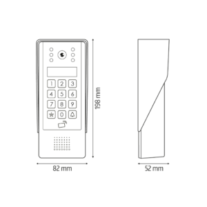 Vaizdo domofonas Eura VDP-90A3 DELTA+