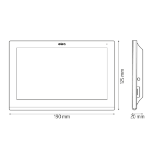 Vaizdo domofonas Eura VDP-97C5 White