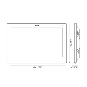 Vaizdo domofonas Eura VDP-98C5 White