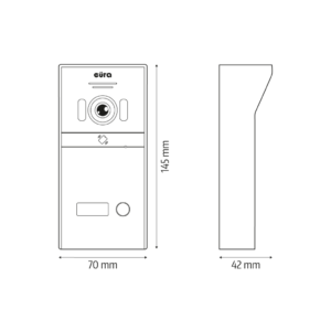 Vaizdo domofonas Eura VDP-98C5 White
