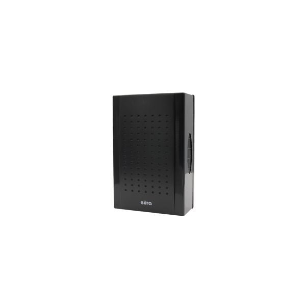 Dviejų garsų durų skambutis Eura DB-23A3 Black