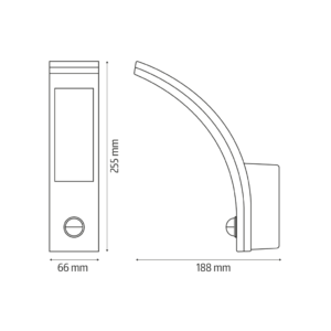 LED šviestuvas su judesio jutikliu El home ML-20B7