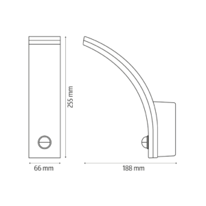 LED šviestuvas su judesio jutikliu El home ML-21B7