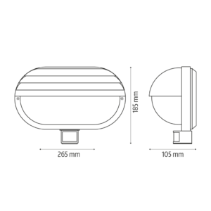 Šviestuvas su judesio jutikliu El home ML-10B7