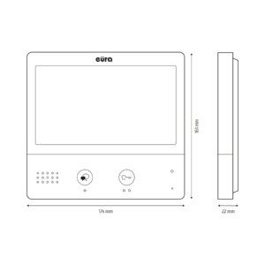 Monitorius Eura Pro IP VIP-01A5