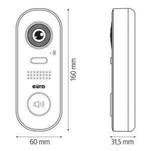 Vaizdo domofonas Eura VDP-59A5 White