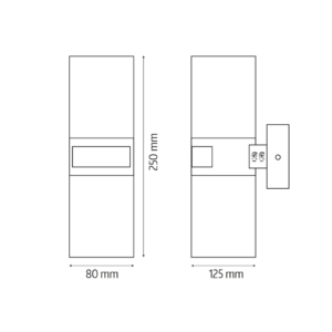 LED šviestuvas su judesio jutikliu El home ML-30B7 White