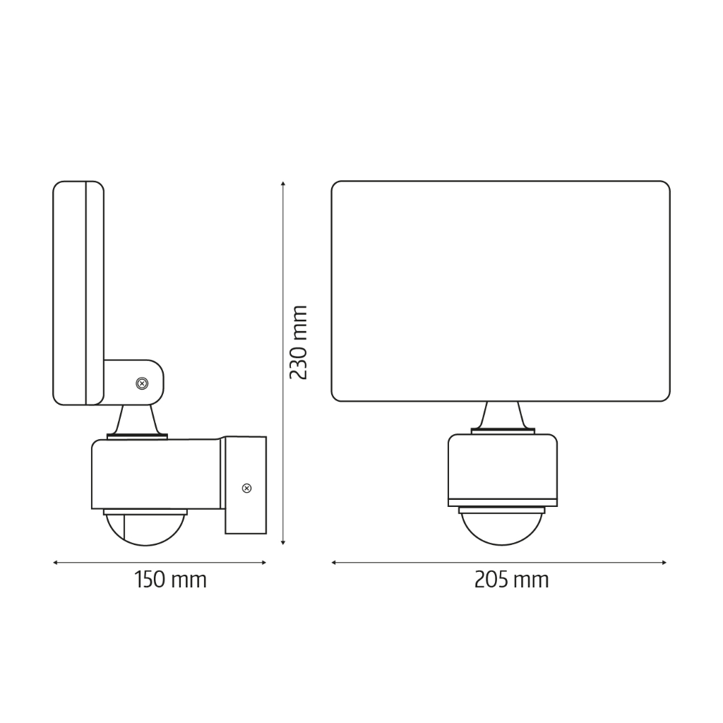 LED šviestuvas su judesio jutikliu El home ML-40B7