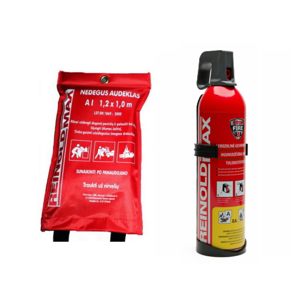 Gesintuvo ir nedegaus audeklo rinkinys EUR-08