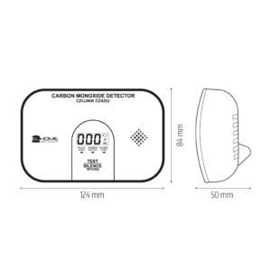 Anglies monoksido detektorius su termometru El home CD-54A2v22G300