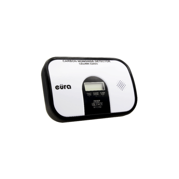 Anglies monoksido detektorius su termometru Eura CD-45A2v25G300