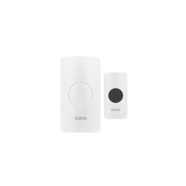 Bevielis durų skambutis Eura WDP-44A3 Funky White