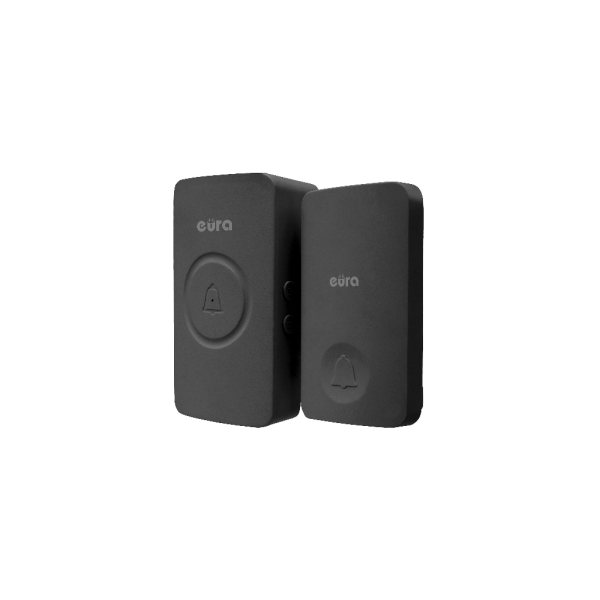 Bevielis durų skambutis Eura WDP-50A3 Black
