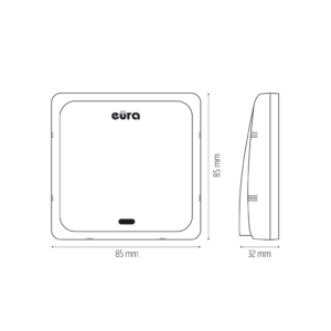 Bevielis durų skambutis Eura WDP-82H2v2R