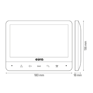 Vaizdo domofonas Eura VDP-77A3