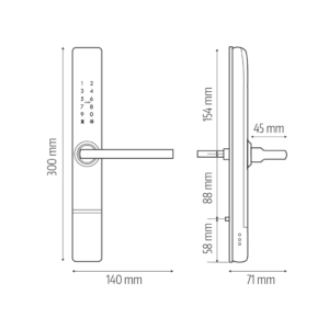 Rankena su įeigos valdikliu Eura ELH-71H4