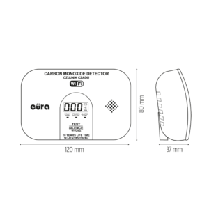 Anglies monoksido detektorius Eura CD-53A2v5300-TY/B