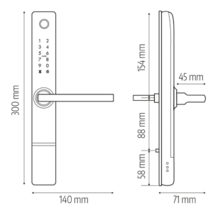 Išmanioji durų rankena Eura ELH-20H4