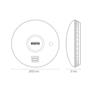 Išmanus dūmų detektorius Eura SD-72A2