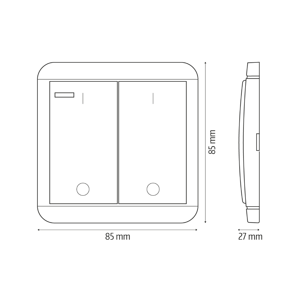 Radijo ryšio jungiklis El home WS-22C8