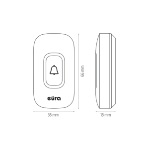 Bevielis durų skambutis Eura WDP-42A3