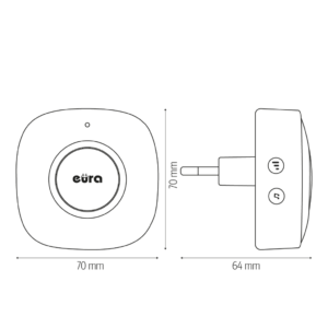 Bevielis durų skambutis Eura WDP-52A3