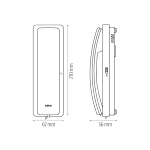 Domofonas Eura ADP-24A3 White