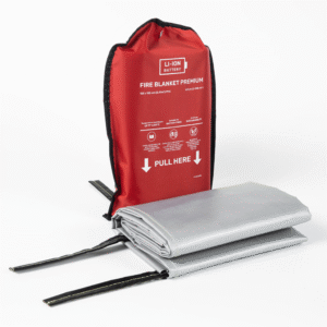 Nedegus audeklas ličio baterijų gaisrams