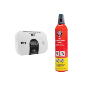 Išmanaus anglies monoksido detektoriaus ir gesintuvo rinkinys EUR-15