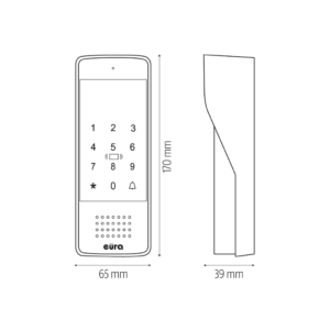 Išorinė domofono kasetė Eura ADA-52A3