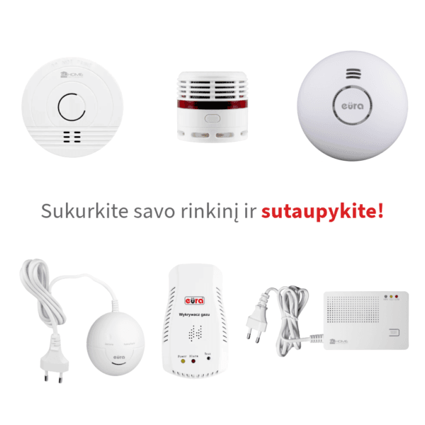 Sukurkite savo dūmų ir dujų detektorių rinkinį