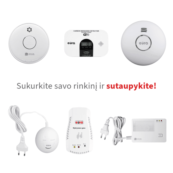 Sukurkite savo smalkių ir dujų detektorių rinkinį