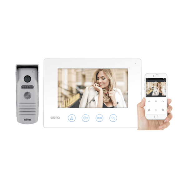 Vaizdo domofonas Eura VDP-40A3 FENIKS+ White