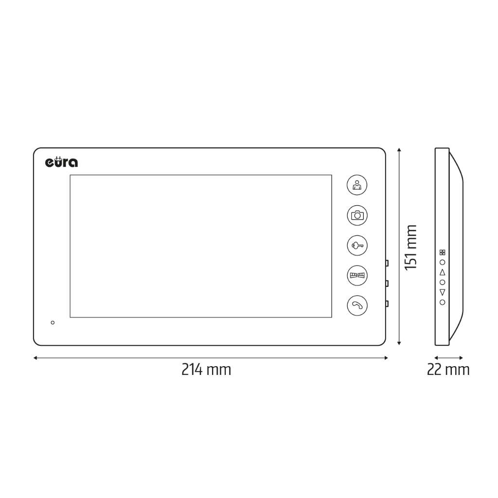 Vaizdo domofonas Eura VDP-76A3